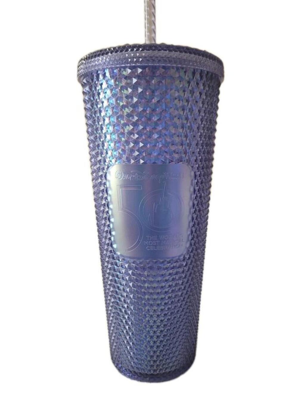 Starbucks X Disney World 50th Anniversary Blue Purple Studded Starbucks Tumbler